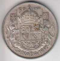 Kanada 1952. 50c Ag "VI. György" (11.57g) T:2- Canada 1952. 50 cents Ag "George VI" (11.57g) C:VF