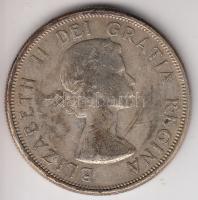 Kanada 1960. 50c Ag "II. Erzsébet" (11.75g) T:2-
Canada 1960. 50 cents Ag "Elizabeth ...