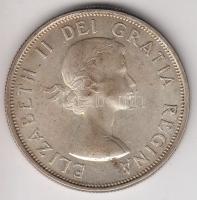 Kanada 1962. 50c Ag "II. Erzsébet" (11.92g) T:2,2-
Canada 1962. 50 cents Ag "Elizabet...
