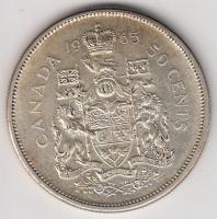 Kanada 1965. 50c Ag "II. Erzsébet" (11.68g) T:2 Canada 1965. 50 cents Ag "Elizabeth II" (11.68g) C:XF