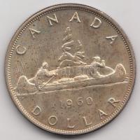 Kanada 1960. 1$ Ag "II. Erzsébet" (23.47g) T:2 Canada 1960. 1 Dollar Ag "Elizabeth II" (23.47g) C:XF