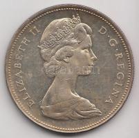 Kanada 1966. 1$ Ag "II. Erzsébet" (23.12g) T:2
Canada 1966. 1 Dollar Ag "Elizabeth II...