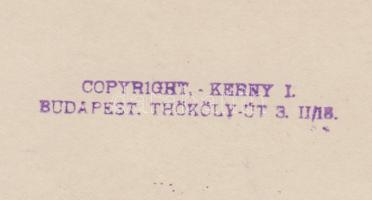 cca 1920 Kerny István (1879-1963): A juhász. Vintage fotó, hátoldalán pecséttel jelzett, 25x18cm