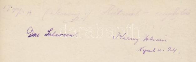 cca 1930 Kerny István (1879-1963): A kútnál. Vintage fotó, hátoldalán pecséttel jelzett, feliratozot...