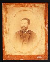 Cca 1870 Baranyi Ágoston, Szilágy vármegye főispánja, foltos, 24×20 cm