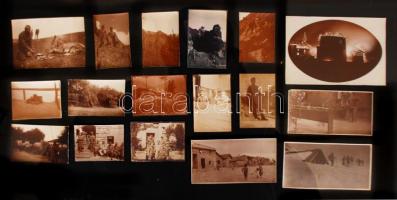 1914-1918 43db kfl méretű fénykép egy, az I. világháborúban szolgálatot teljesítő katona fotóhagyatékából /  Photos from World War I, 4x6-9x12cm