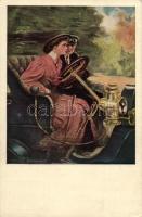 Driver, lady, car s: Clarence F. Underwood (EK)
