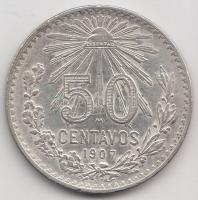 Mexikó 1907. 50c Ag (12.40g) T:2- Mexico 1907. 50 centavos Ag (12.40g) C:XF