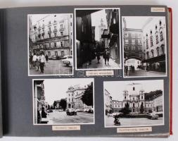 cca 1950 Thöresz Dezső (1902-1963) fotóalbuma 192db 8x11 cm-es beragasztott, feliratozott fotóval, a...