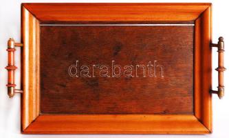 Cca 1930 fatálca , réz-fa fogantyúval, 34×21 cm