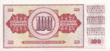 Jugoszlávia 1981. 100D (6x) T:I,I- (hajtatlanok)
Yugoslavia 1981. 100 Dinara (6x) C:UNC,AU (unfolded...