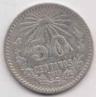 Mexikó 1919. 50c Ag (8.15g) T:3 Mexico 1919. 50 centavos Ag (8.15g) C:F