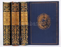 Alfred Brehm: Az állatok világa 8. Madarak I-III. Szerk. dr. Schenk Jakab. Bp., é.n., Gutenberg Könyvkiadóvállalat. Kiadói, aranyozott, egységes félbőr sorozatkötésben, gerincén alul sérült
