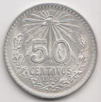 Mexikó 1943. 50c Ag (8.41g) T:2,2- Mexico 1943. 50 centavos Ag (8.41g) C:aXF