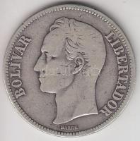 Venezuela 1921. 5B Ag (24.48g) T:3
Venezuela 1921. 5 Bolivar Ag (24.48g) C:F