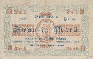 Német Birodalom / Weimari Köztársaság / Kulmbach 1918. 20M (30x) T:vegyes Germany / Weimar Republic / Kulmbach 1918. 20 Marks (30x) C:mixed