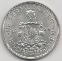 Bermuda 1964. 1C Ag (22.63g) T:2 Bermuda 1964. 1 Crown Ag (22.63g) C:XF