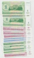 Transznisztria 1993-1994. 1R (4x) + 5R (3x) + 10R (4x) + 50R + 10.000R (2x) T:I
Transnistria 1993-19...