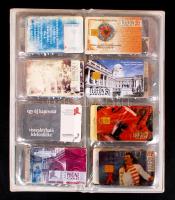 közel 100 darabos telefonkártya gyűjtemény berakóban