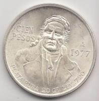 Mexikó 1977. 100P Ag T:BU Mexico 1977. 100 Pesos Ag C:BU