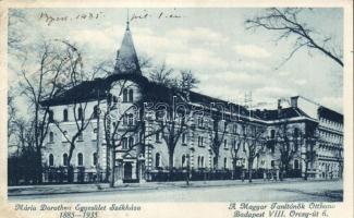Budapest VIII. Orczy út 6.; a Magyar Tanítónők Otthona, Mária Dorothen Egyesület székháza (Rb)