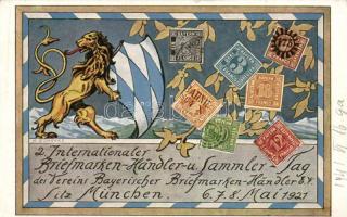 1927 München, international stamp dealers and collectors day, So. Stpl