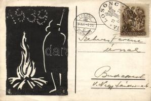 Losonc entry of the Hungarian troops 1938 So.Stpl (EB)