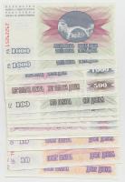 Bosznia-Hercegovina 1992. 10D-1000D (18x) T:I
Bosnia and Hercegovina 1992. 10 Dinara - 1000 Dinara (...