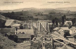 Nyitrabánya Bau des Viadukts