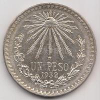 Mexikó 1932. 1P Ag (16.70g) T:2 Mexico 1932. 1 Peso Ag (16.70g) C:XF