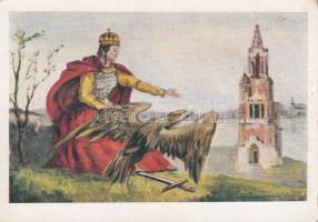 A Magyar Nemzeti Szövetség kiadása / Irredenta, Hungarian patriotic card s: Márton-Nógrádi M.