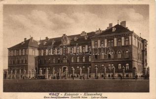 Kolozsvár, Tanítók háza / teacher's house, vissza So. Stpl