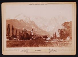 Garmisch falu keményhátú fotója, 11×16 cm