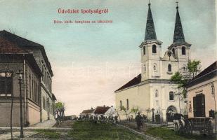 Ipolyság Kirche und Schule