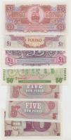 Nagy Britannia / Katonai kiadás 7db bankjegy T:I
Great Britain / British Armed Forces 7 pcs of bankn...