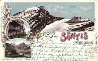 Säntis litho (small tear)