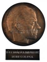 1961. "Népek Barátsága Hangverseny Debrecen / Bartók Béla" Br emlékplakettek (2x) (98mm,72x29) sajtós igazolvánnyal dísztokban T:I