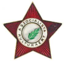 ~1970. "A Szocialista Kultúráért" zománcozott kitüntetés dísztokban T:1