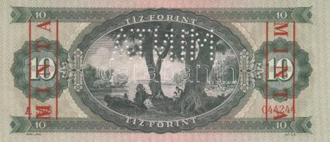 1960. 10Ft "MINTA" perforációval és felülnyomással, A + számozás T:I