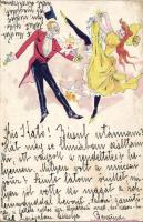 1899 Dancing couple, 'Kanitz és fiai, Budapest'(b)