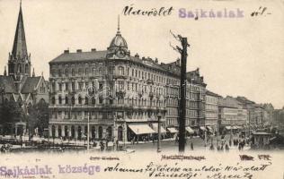 Vienna, Wien VI.; Mariahilferstrasse (Sajkáslak átbélyegzéssel)