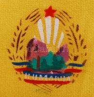 cca 1980 Román zászló / 
Rumanian flag, 27x18cm