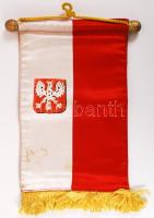 cca 1980 Lengyel zászló /  Polish flag, 27x18cm