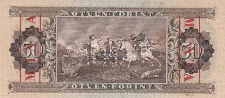 1969. 50Ft "MINTA" perforációval és felülnyomással "D 000 000784" sorozatszámmal...