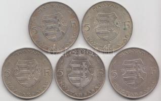 1947. 5Ft Ag "Kossuth" T:vegyes