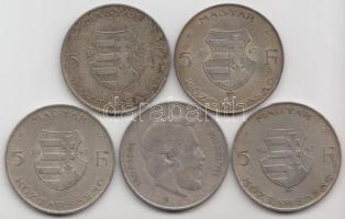 1947. 5Ft Ag "Kossuth" T:vegyes