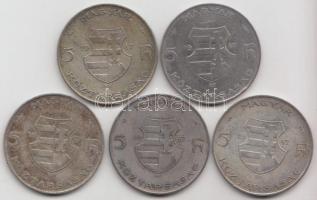 1947. 5Ft Ag "Kossuth" T:vegyes