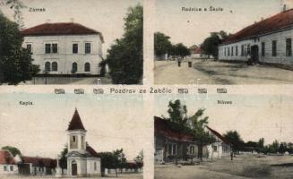 Zabcice, castle, school