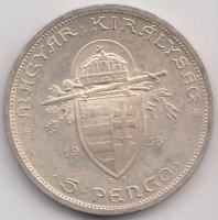 1938. 5P Ag "Szent István" T:2