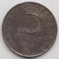 1948. 5Ft Ag "Petőfi" T:2-